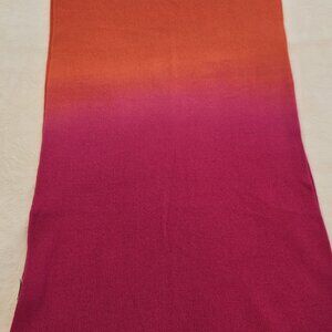 FURLA oversized scarf/wrap  in orange, pink and red